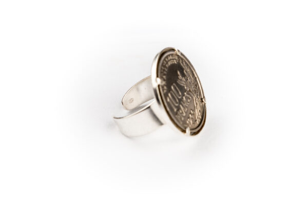 Bague argent 100 Francs Cochet