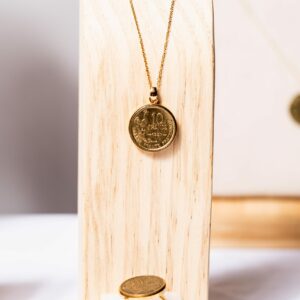 Parure acier inoxydable 10 Francs coq