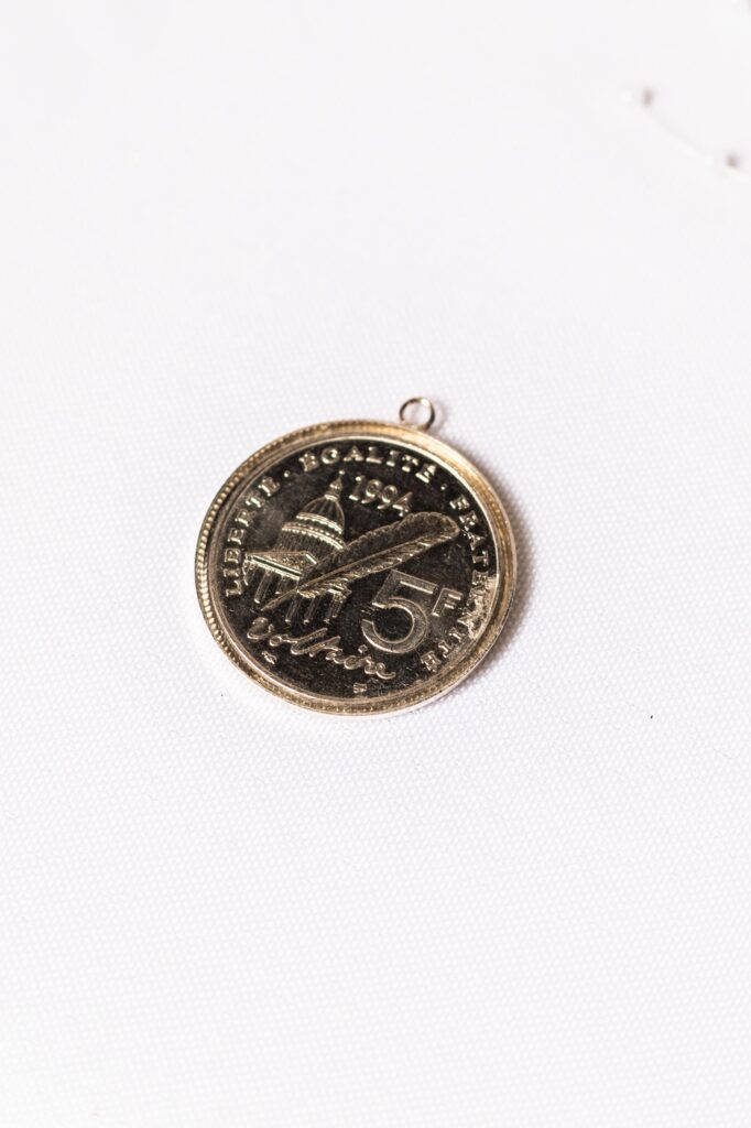 Pendentif argent Voltaire 1994