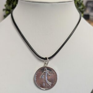 Collier cuir Semeuse